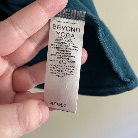Beyond Yoga Womn XL Majestic Blue Plot Twist Reversible Pullover Sweatshirt NWOT - Picture 8 of 10